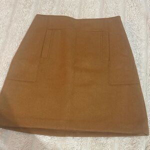 LOFT Tan/ Brown Mini Skirt